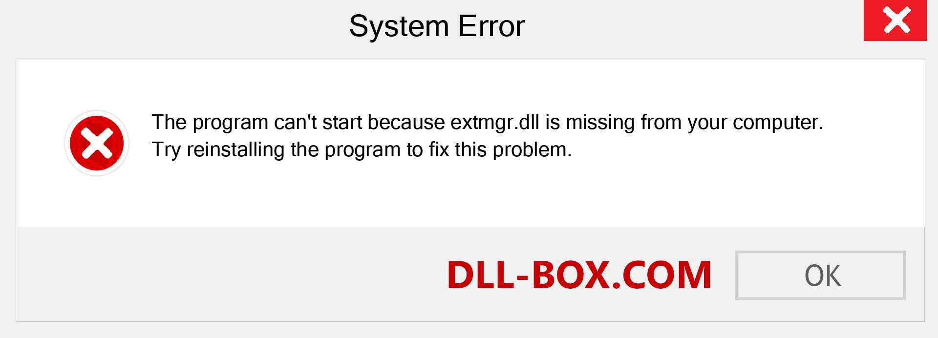  extmgr.dll file is missing?. Download for Windows 7, 8, 10 - Fix  extmgr dll Missing Error on Windows, photos, images
